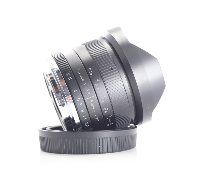 7ARTISANS 7,5 mm f/2,8 Fisheye pro Canon EF-M