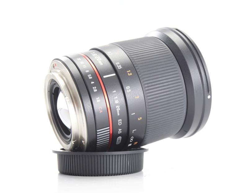 SAMYANG 20 mm f/1,8 ED AS UMC pro Canon EF TOP